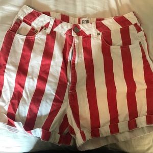 BDG (urban outfitters) striped jean shorts size 31